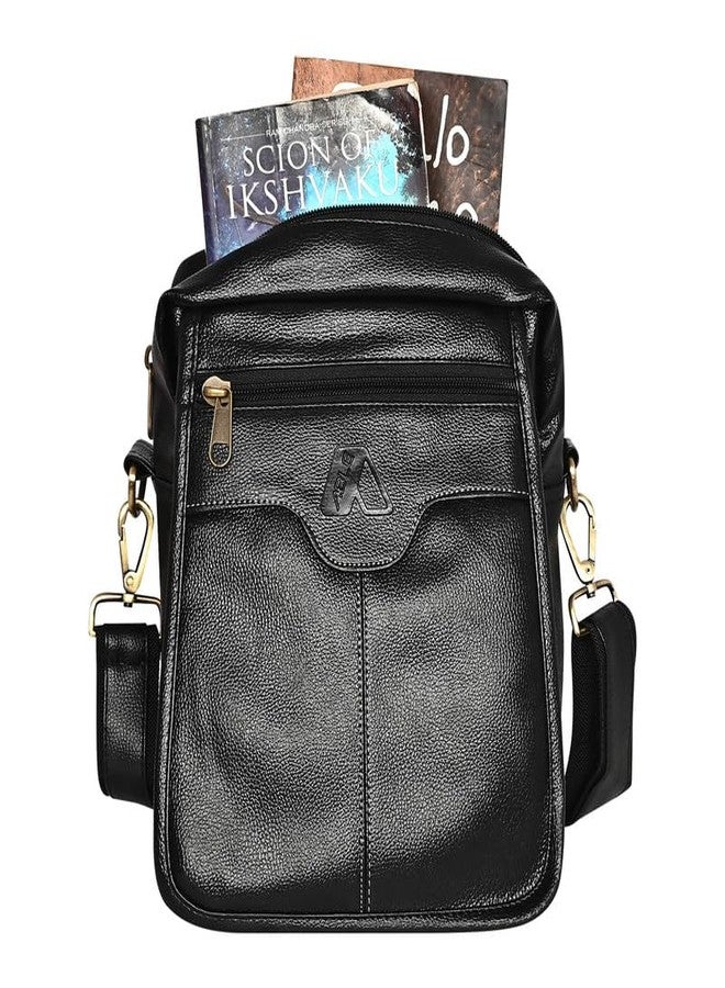 ABLE® Darvin Sling Bag Cross Body Unisex Bag (BLACK) - Image 4